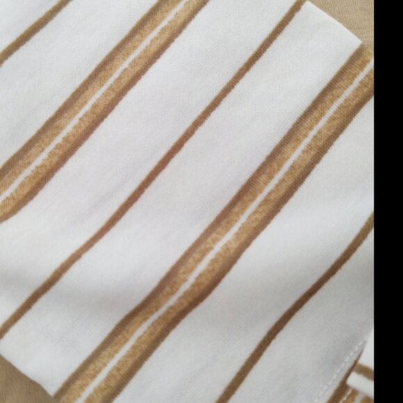 LulaRoe Randy T-shirt Tan w Stripes Size XS New w Tags (M1) - Picture 2 of 6